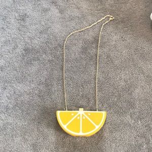 Lemon slice summer purse